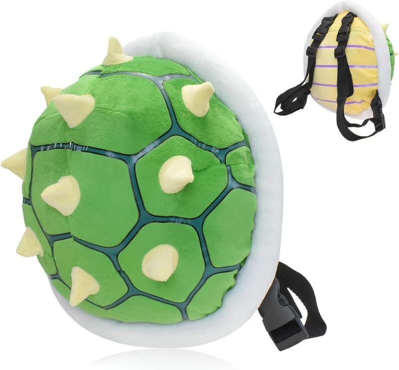 Turtle Shell Green Backpack Stuffed Role Play Toy 11.4 inch