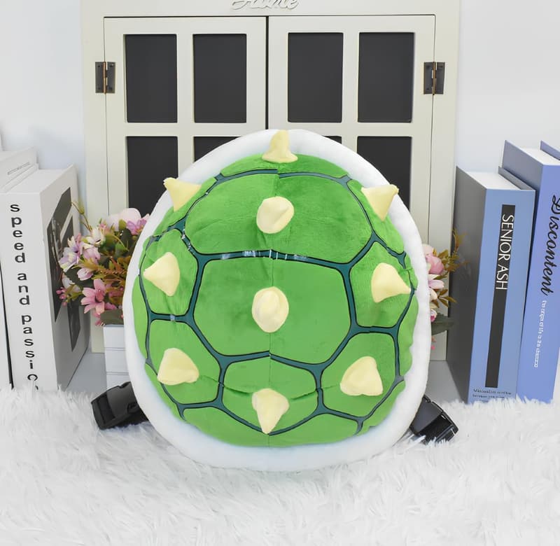 Turtle Shell Green Backpack Stuffed Role Play Toy 11.4 inch