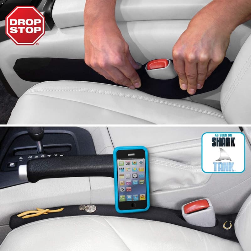 Car Seat Gap Filler - Set of 2, Patented Organizer Pad