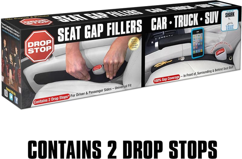 Car Seat Gap Filler - Set of 2, Patented Organizer Pad