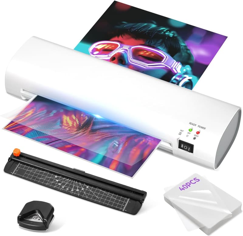 4-in-1 A4 Laminator Machine with 40 Sheets and Trimmer