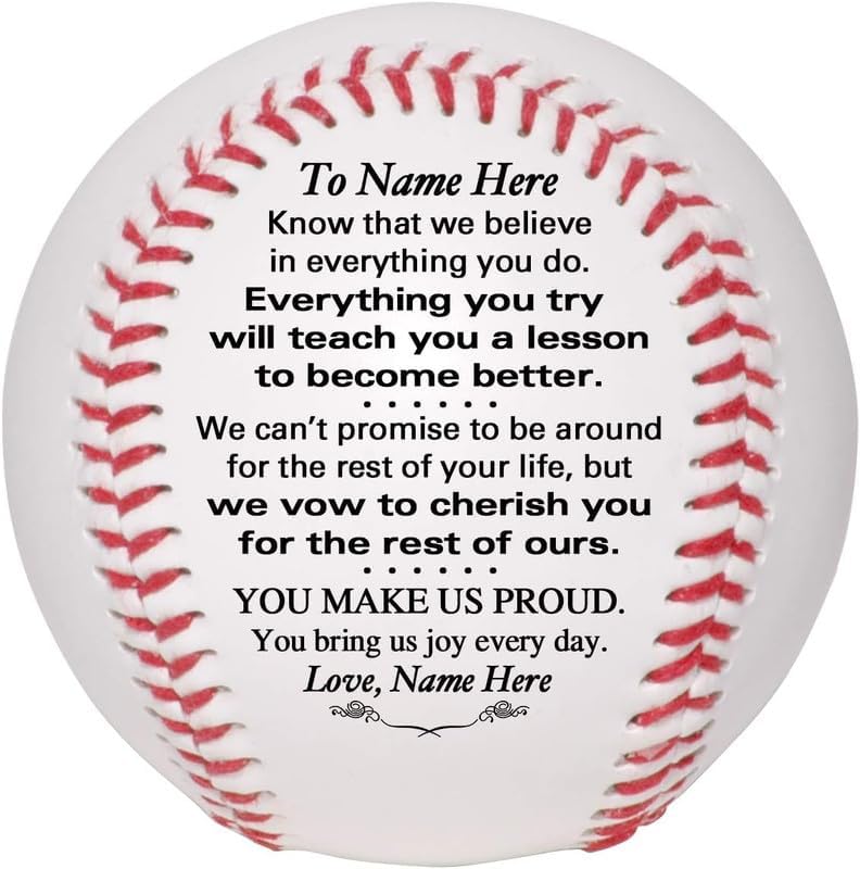 Personalized Baseball Keepsake for Graduation or Birthday