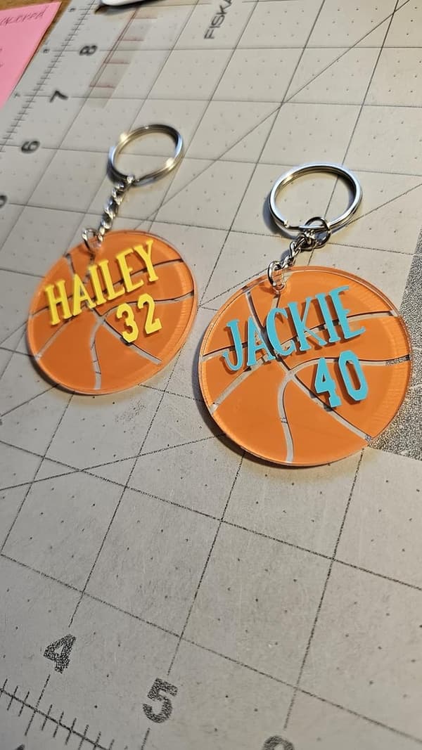 Personalized Basketball Keychains - Team & Coach Gifts