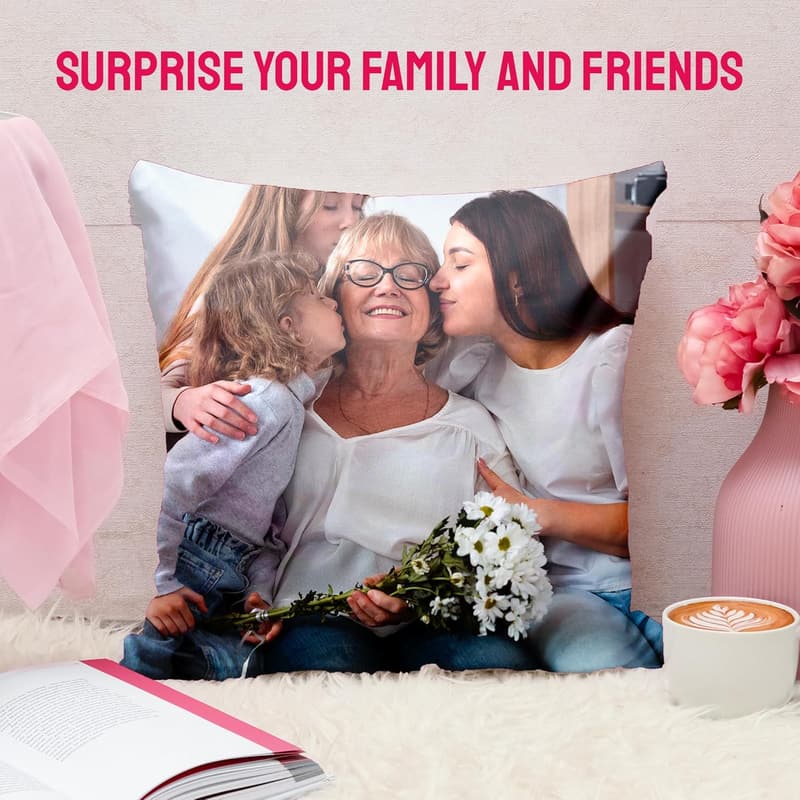 Customizable Love Keepsake Picture Pillow Cover (16x16)