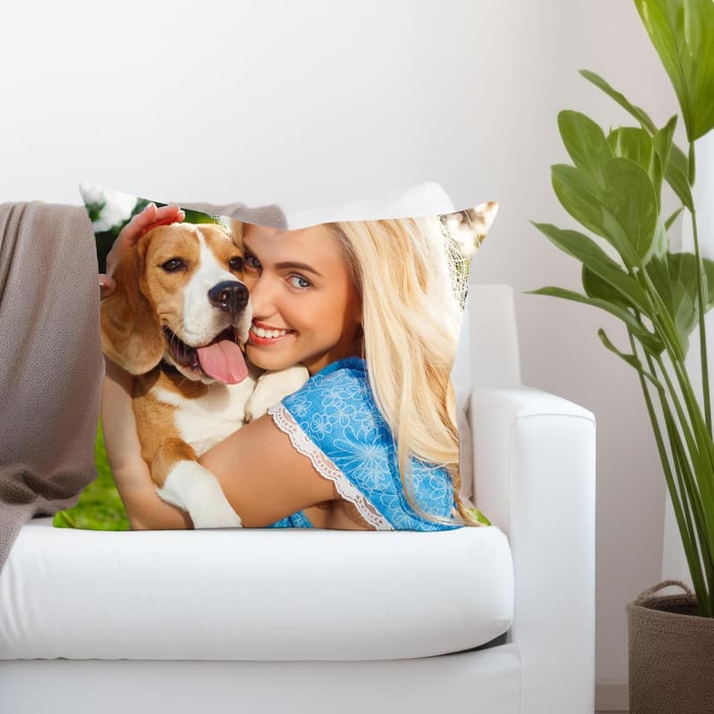 Customizable Love Keepsake Picture Pillow Cover (16x16)