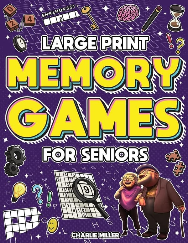 Large Print Memory Games for Seniors: Brain Teasers & Puzzles