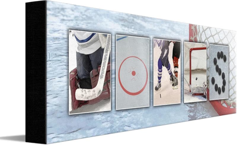Personalized Hockey Name Wall Art for Players and Coaches