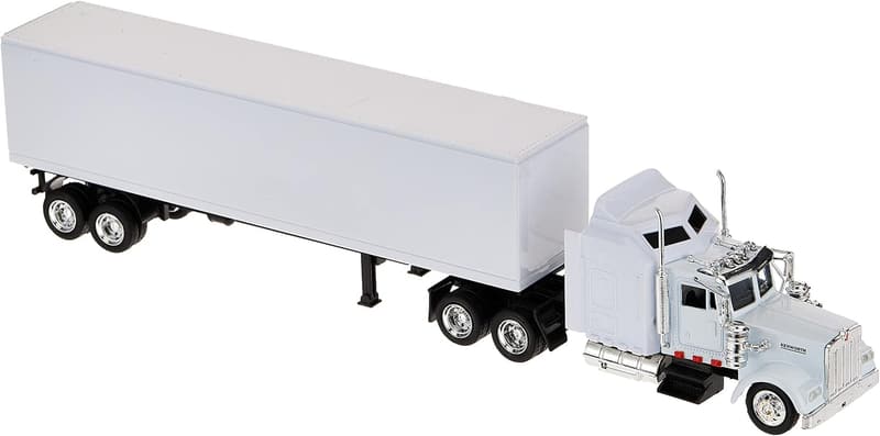 Kenworth W900 1/43 Scale Unmarked White Model Truck