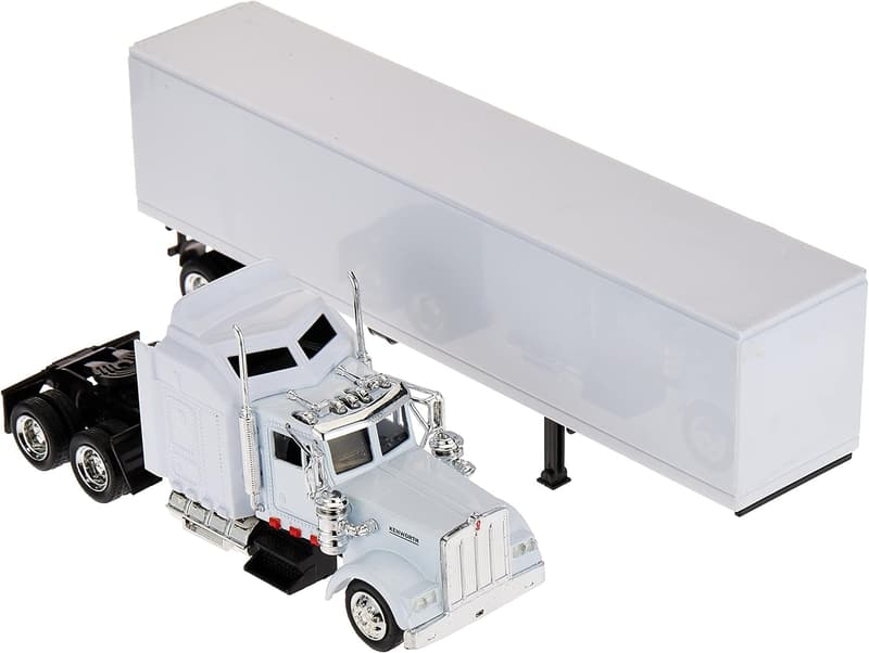 Kenworth W900 1/43 Scale Unmarked White Model Truck