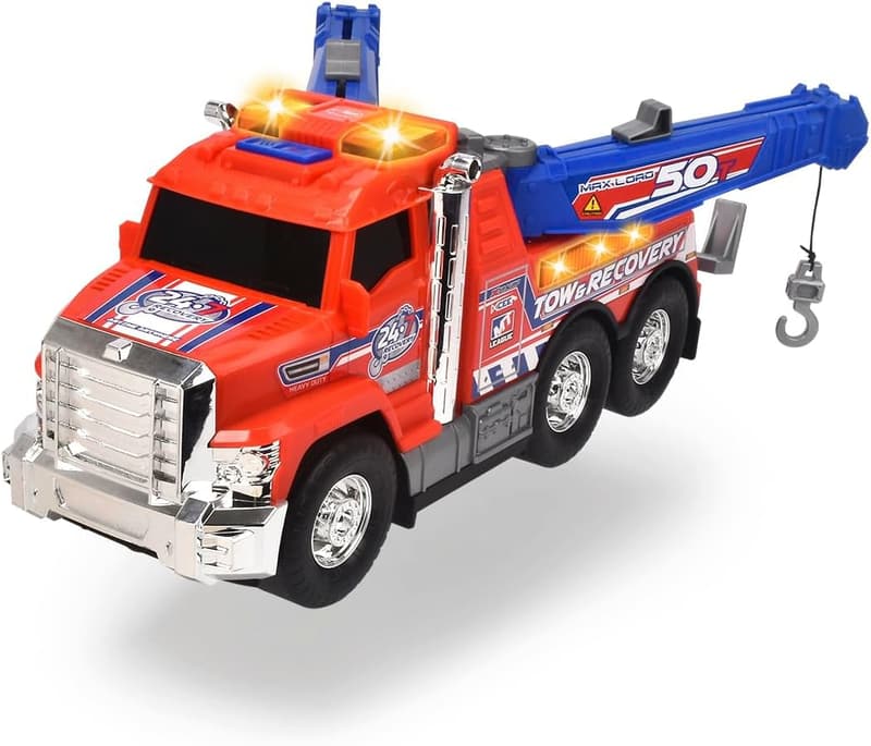 12-Inch Red/Blue Tow Truck by Dickie Toys