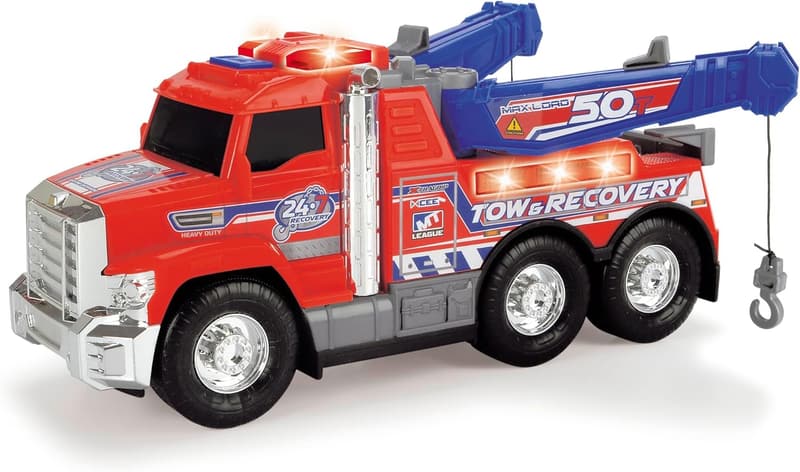 12-Inch Red/Blue Tow Truck by Dickie Toys
