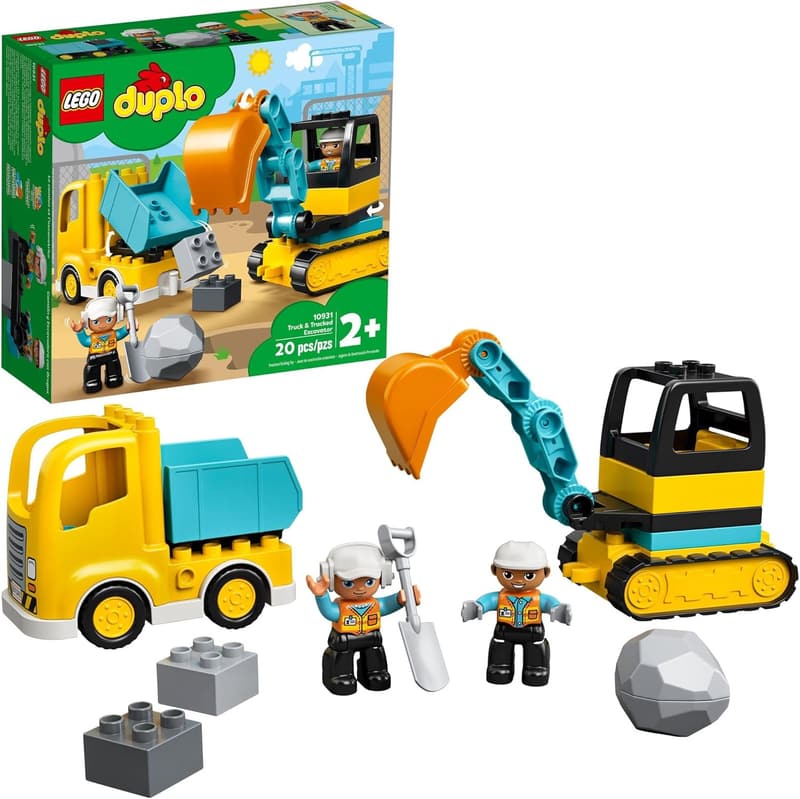 LEGO DUPLO Town Truck & Excavator Set for Toddlers 2-4