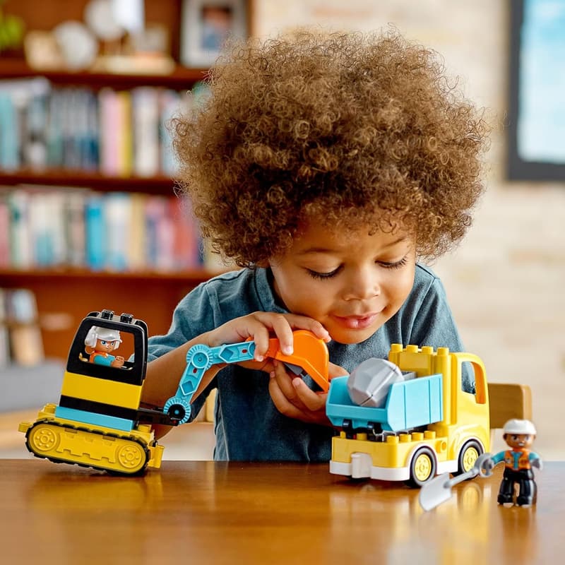 LEGO DUPLO Town Truck & Excavator Set for Toddlers 2-4