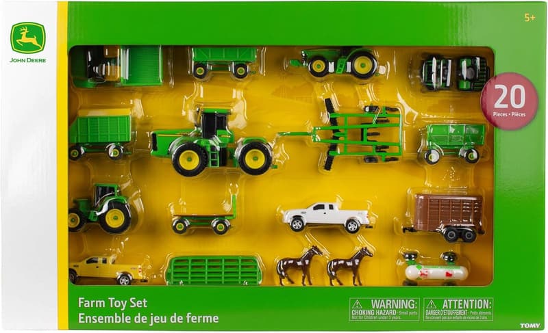 John Deere 26-Piece Toy Truck & Tractor Farm Set