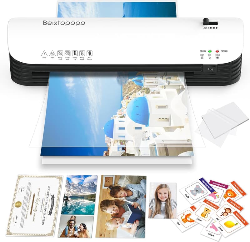 Thermal Laminator Machine with 12 Sheets for Home & School