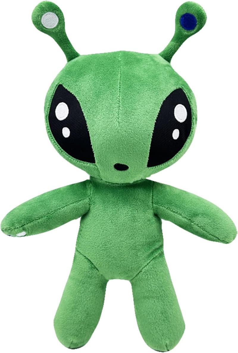 Green Alien Plush Toy - Soft Pillow for Kids' Room Decor