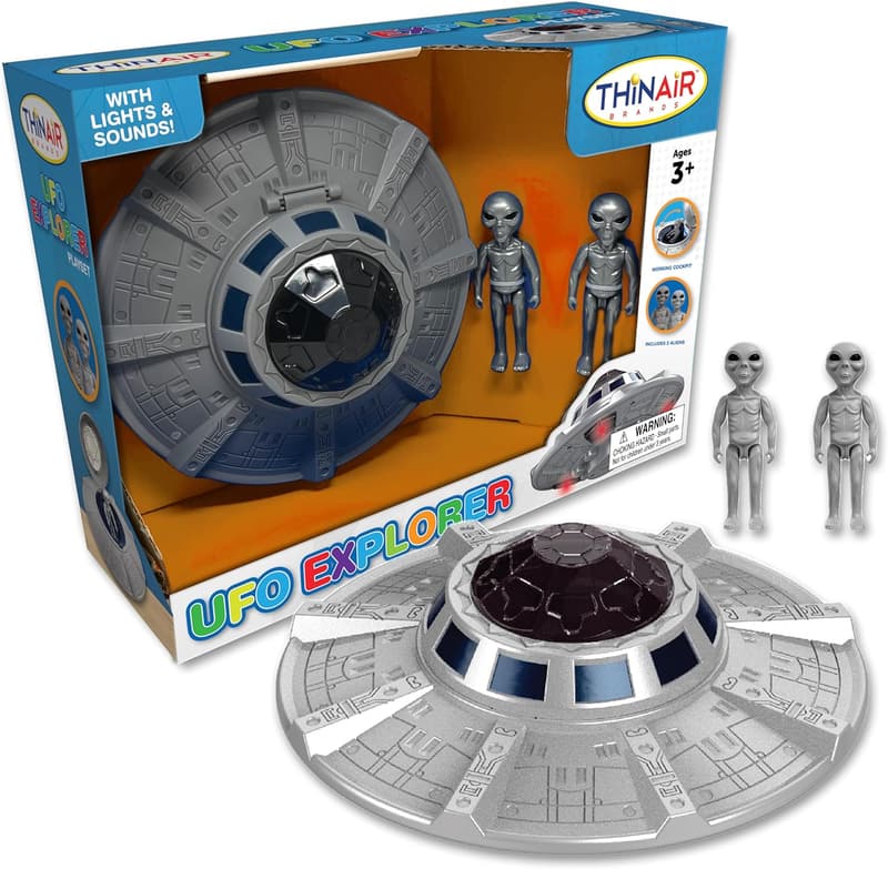 Kids STEM UFO Spaceship Playset with Lights & Sounds