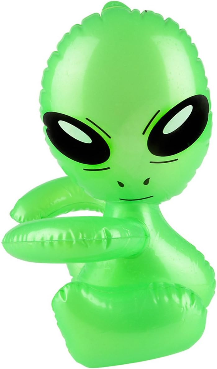 Inflatable Green Martian Baby Alien Toy Decoration, 12.5
