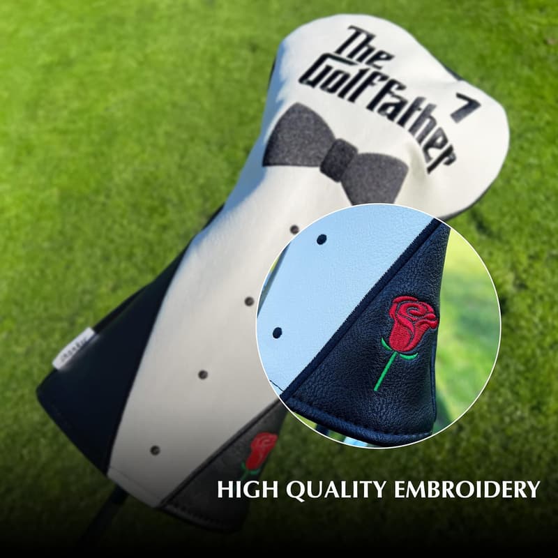 Funny Golf Club Headcovers for Dads - Tour Grade PU Leather