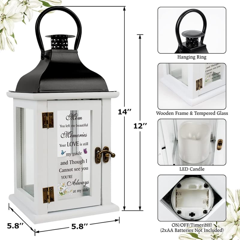 Memorial Lantern - Thoughtful Bereavement Gift for Loss of Mother