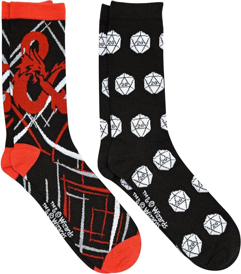 Dungeons & Dragons Men's Crew Socks – 2 Pair Pack