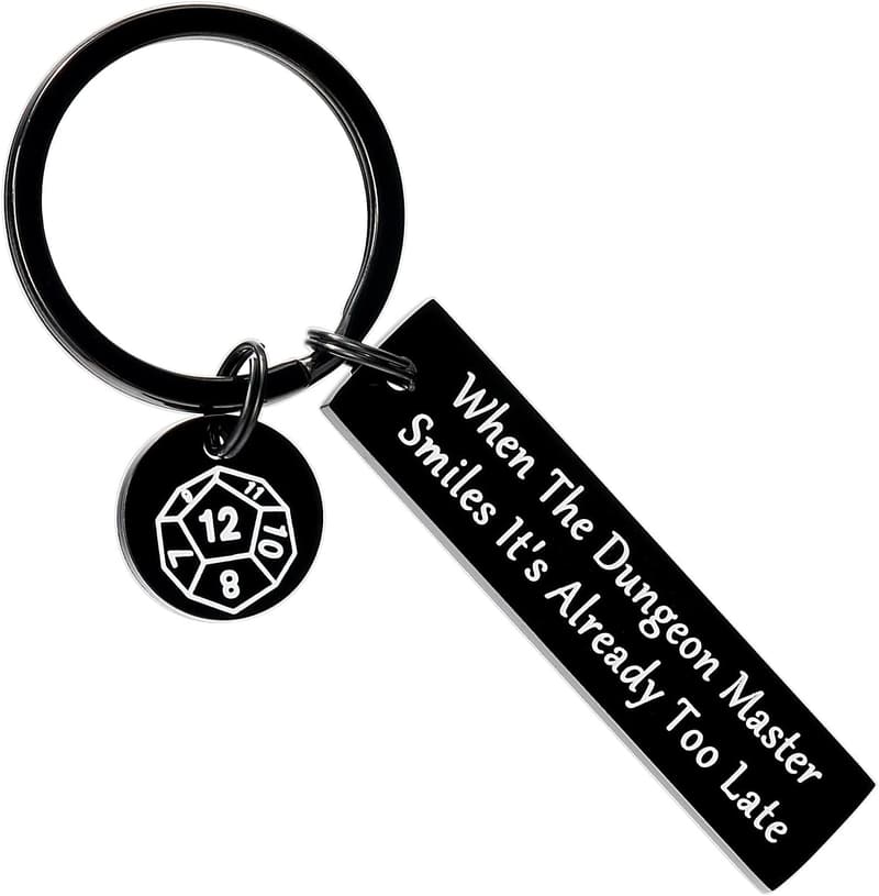D&D Keychain for Men - Dungeon Master Gifts