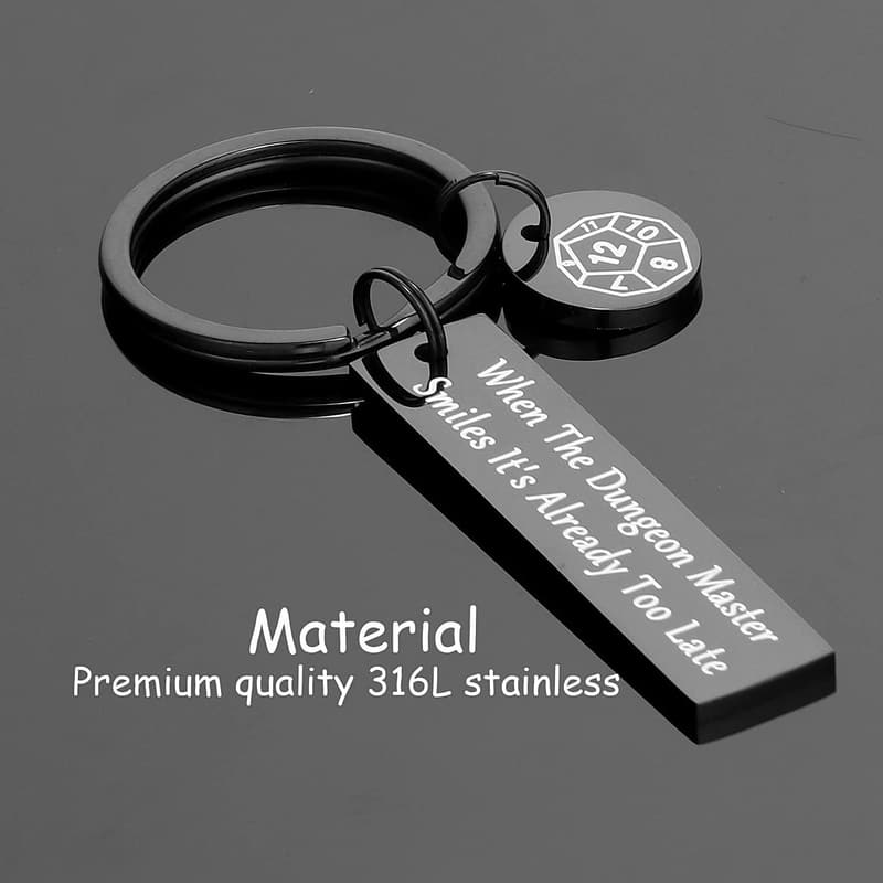 D&D Keychain for Men - Dungeon Master Gifts