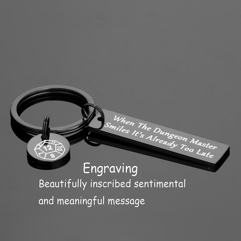 D&D Keychain for Men - Dungeon Master Gifts