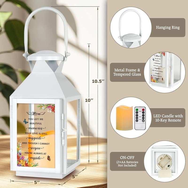 Sympathy Memorial Lantern for Loss of Mother