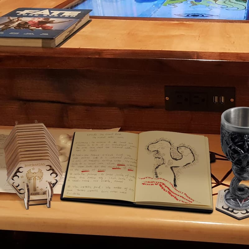Dungeons & Dragons Class Coasters Set - Laser Engraved Wooden
