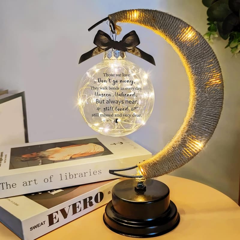 Sympathy Gift Moon Lamp for Loss of Loved Ones