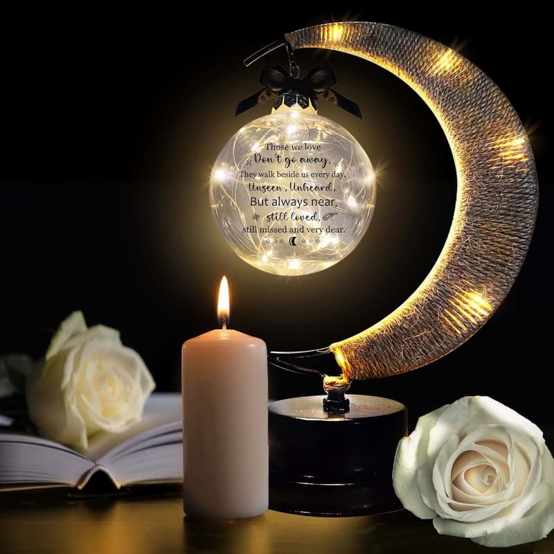 Sympathy Gift Moon Lamp for Loss of Loved Ones