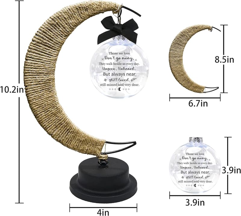 Sympathy Gift Moon Lamp for Loss of Loved Ones