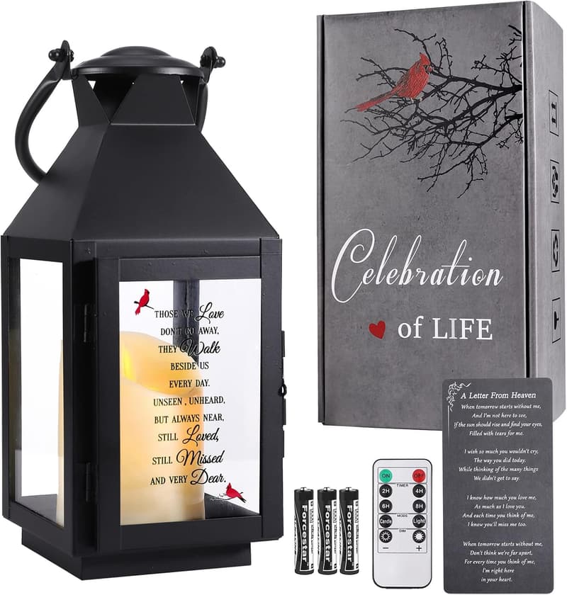 Sympathy Memorial Lantern for Loved One - Bereavement Gift