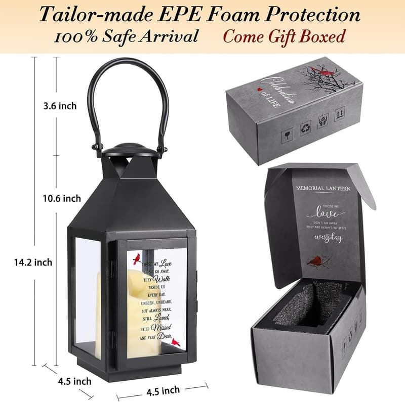Sympathy Memorial Lantern for Loved One - Bereavement Gift