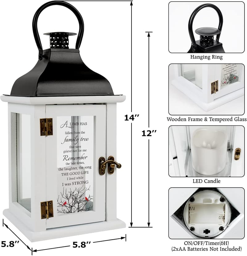 Sympathy Memorial Lantern - Thoughtful Bereavement Gift