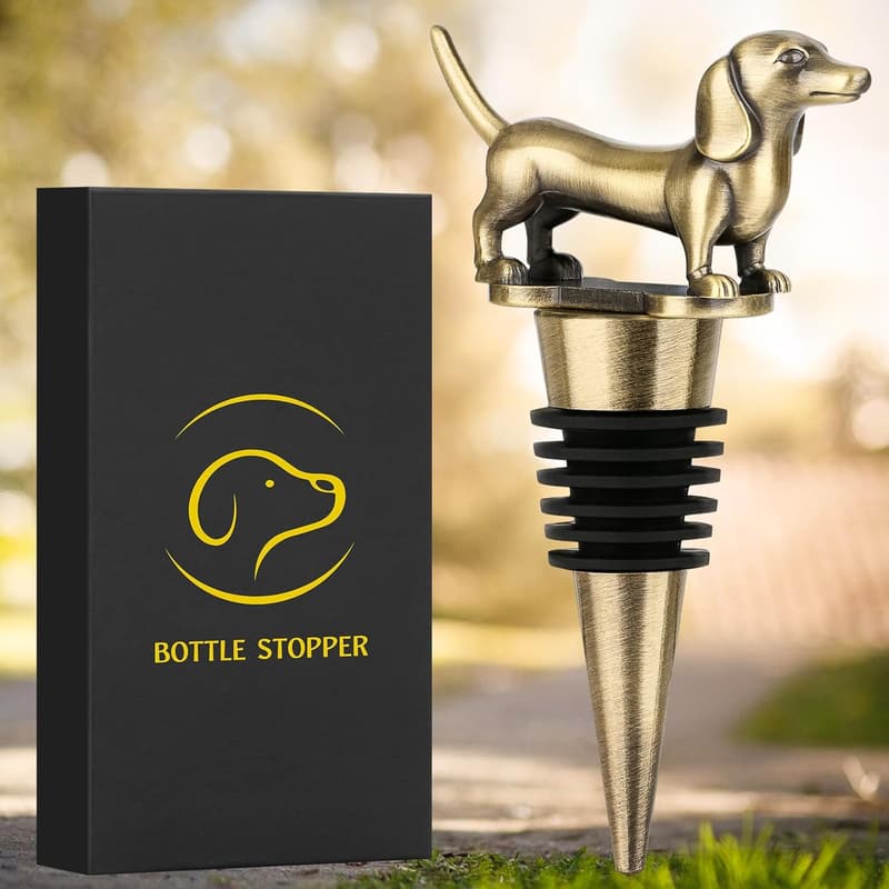 Dachshund Wine Stopper - Gifts for Dog Lovers & Wine Enthusiasts
