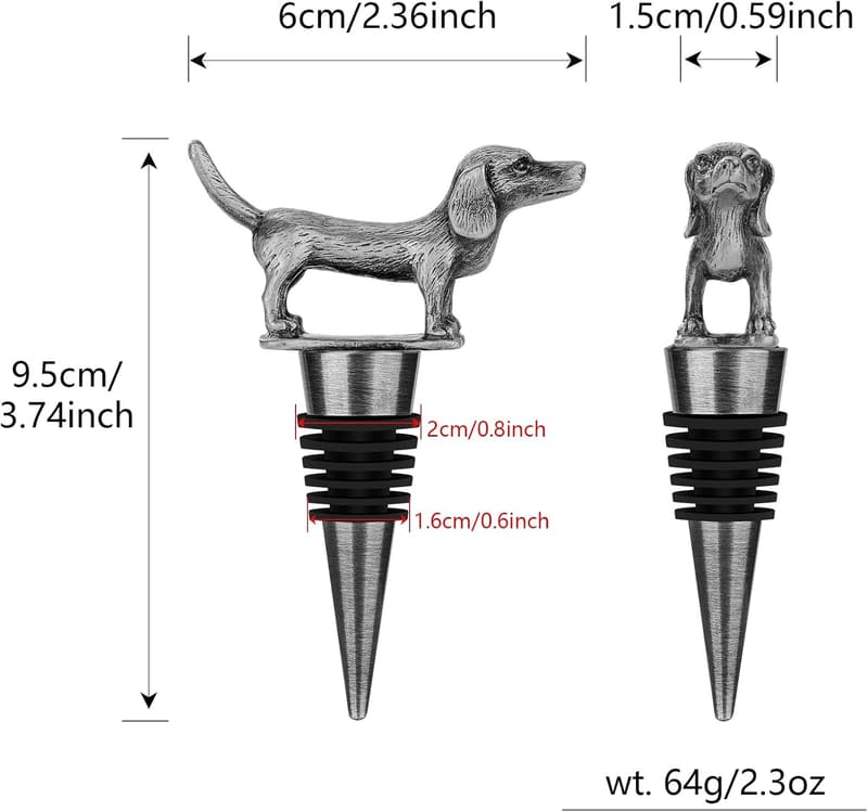 Dachshund Dog Wine Stopper - Gifts for Dog Lovers