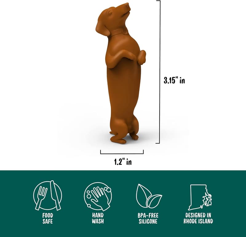 Dachshund Wine Stopper - Silicone Bottle Seal for Dog Lovers