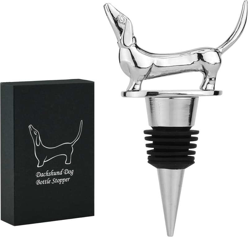 Dachshund Wine Bottle Stopper Gift for Dog Lovers