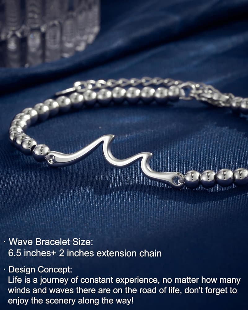Birthday Bracelet for Women - Through The Waves of Life