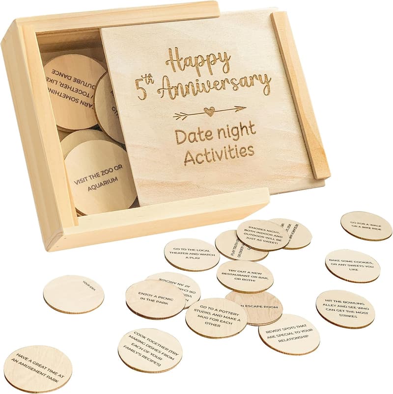 5th Anniversary Wooden Gifts for Couples