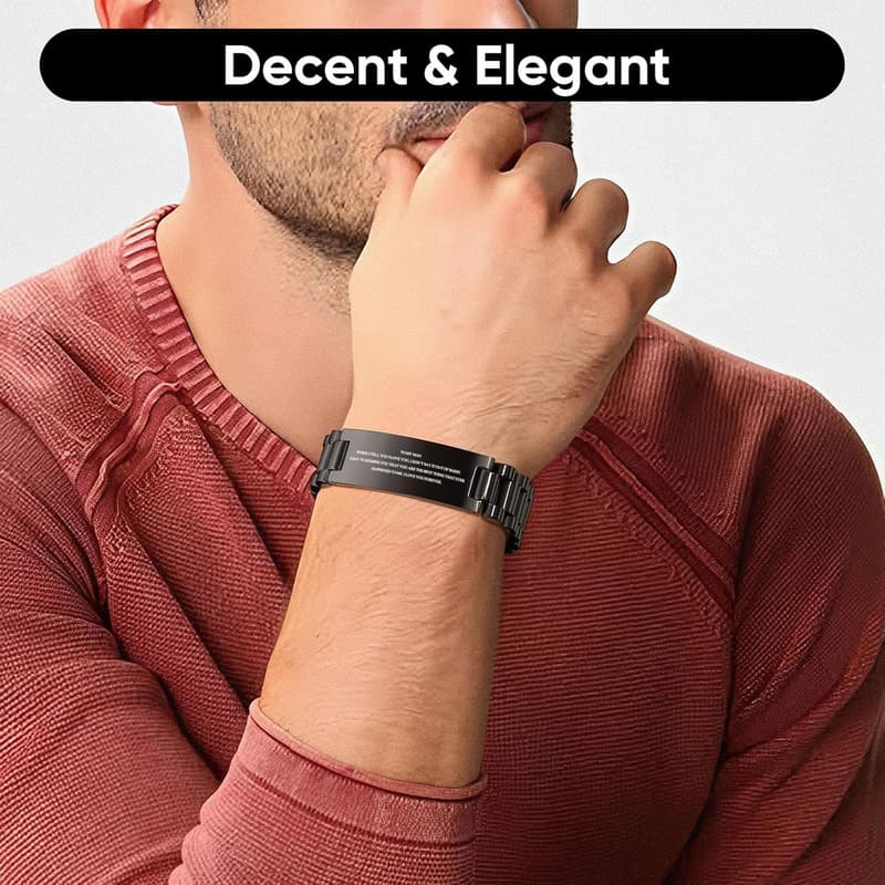 Personalized Stainless Steel Watch Band for Men