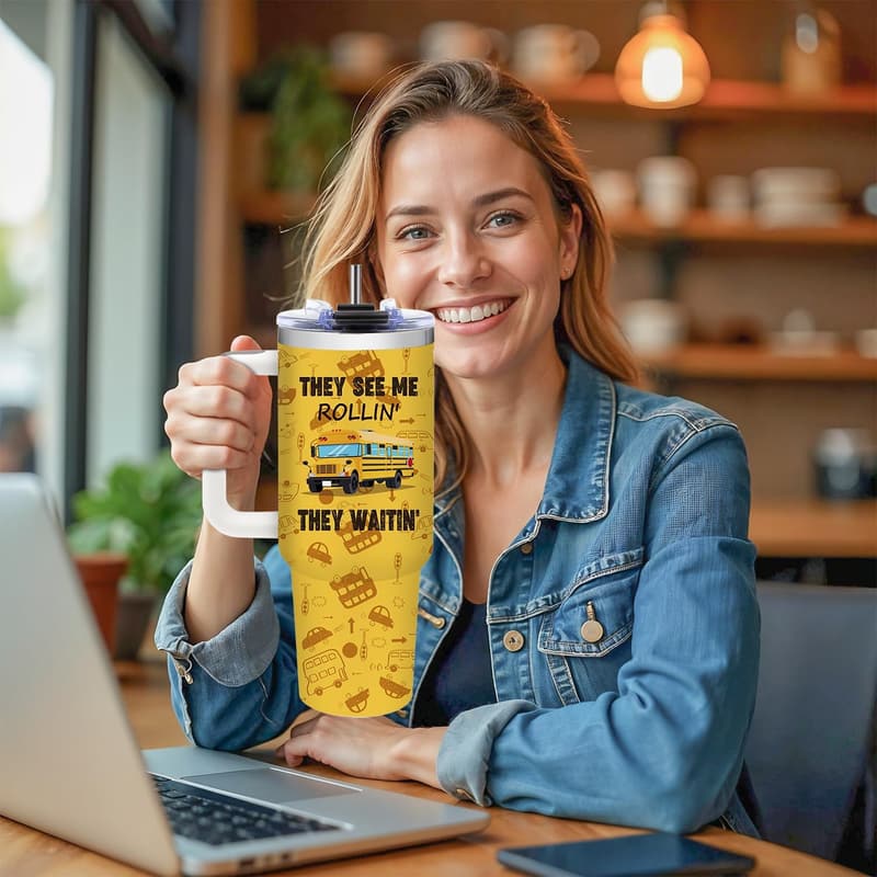 Bus Driver Appreciation 40oz Insulated Travel Mug