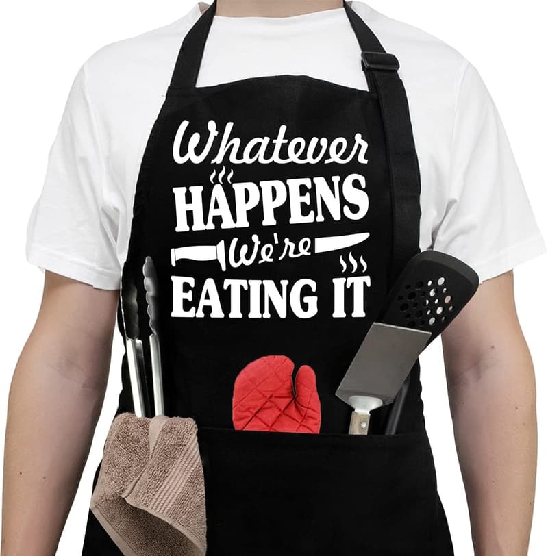 Father's Day Apron for Men with Pockets