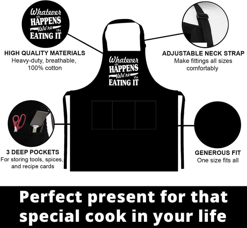 Father's Day Apron for Men with Pockets