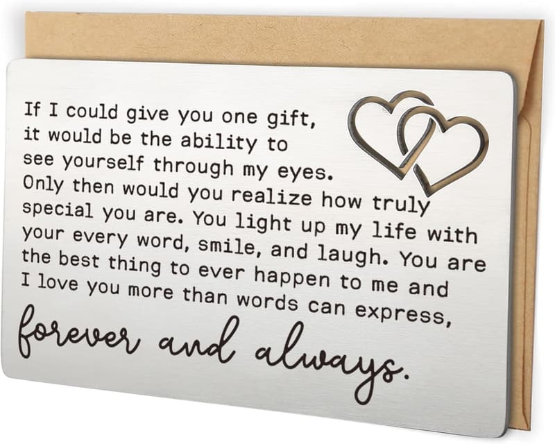 Anniversary Love Note Wallet Card for Couples