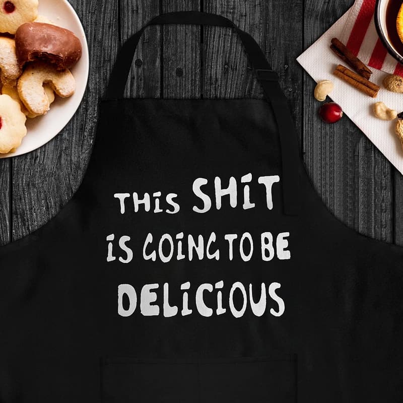 Funny Apron for Men - Perfect Birthday Gift for Husband
