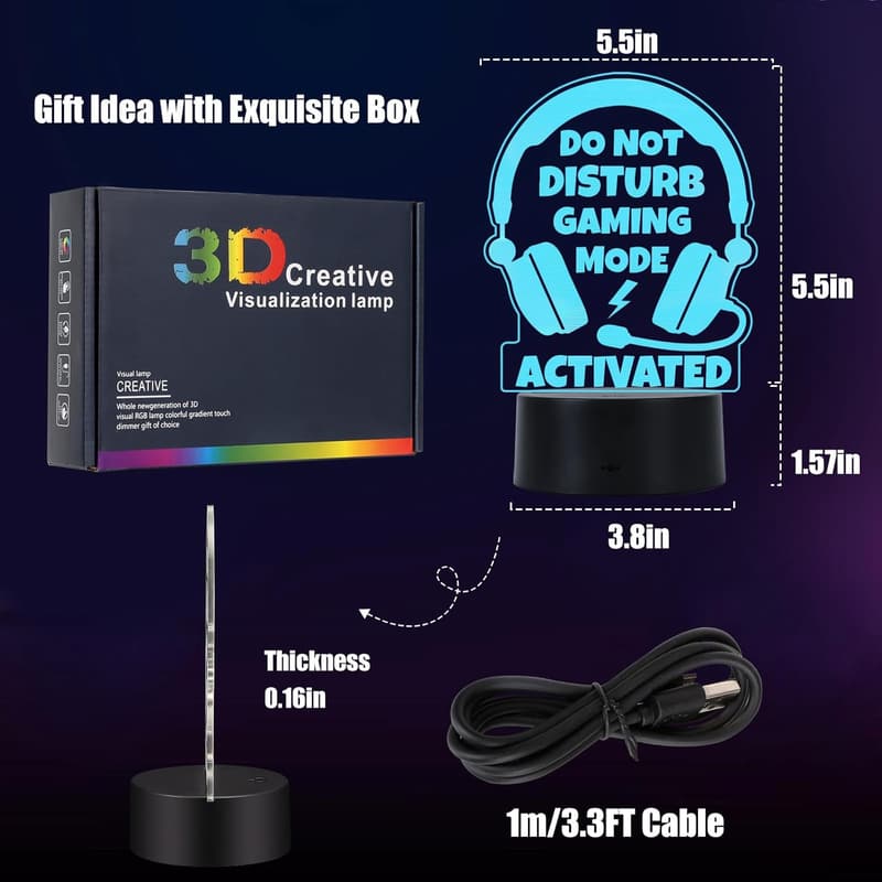 LED Gaming Lamp – Cool Gift for Teenage Gamers & Graduates