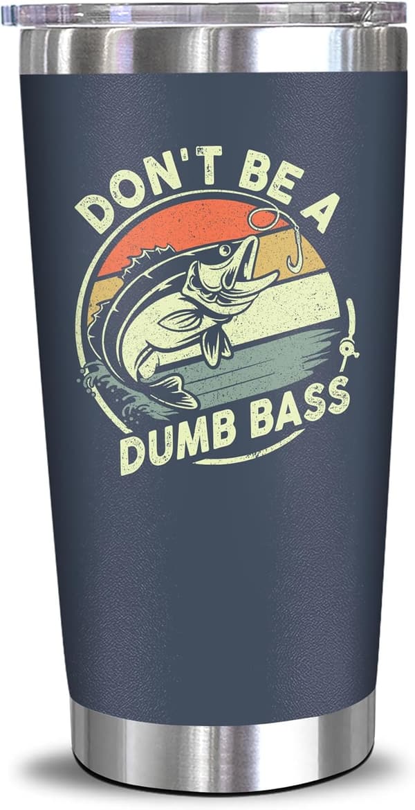 Father's Day Fishing Tumbler Gift for Dad – 20 Oz